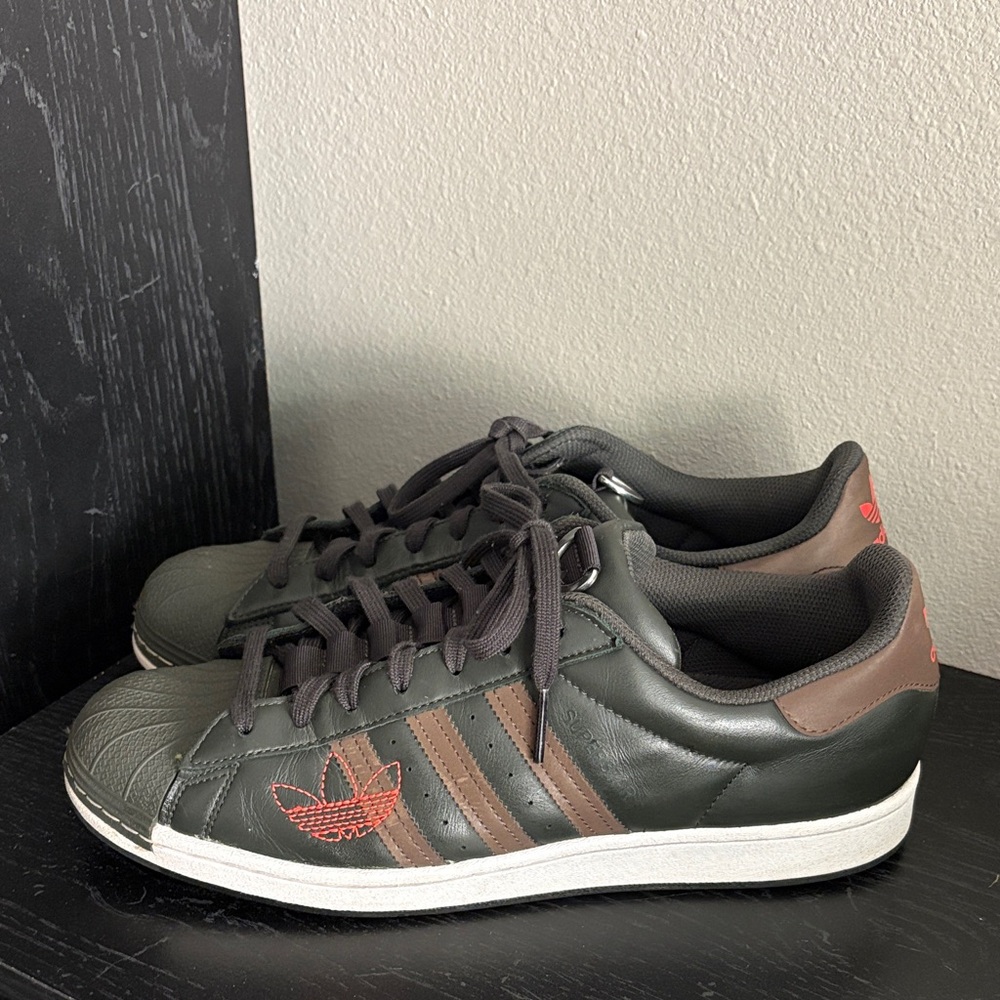 Adidas Superstar Legend Earth Brown Art#G57737 size 12 rare